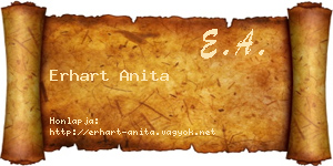 Erhart Anita névjegykártya